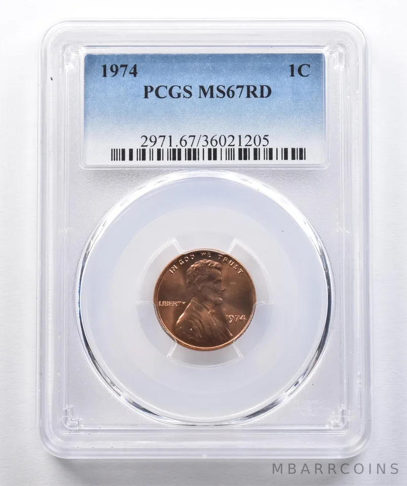1974 Lincoln Memorial Cent MS67 RD PCGS *2603