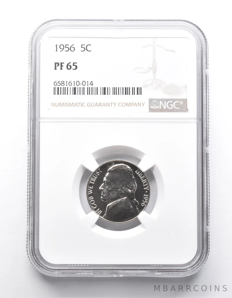 PF65 1956 Jefferson Nickel NGC a9860