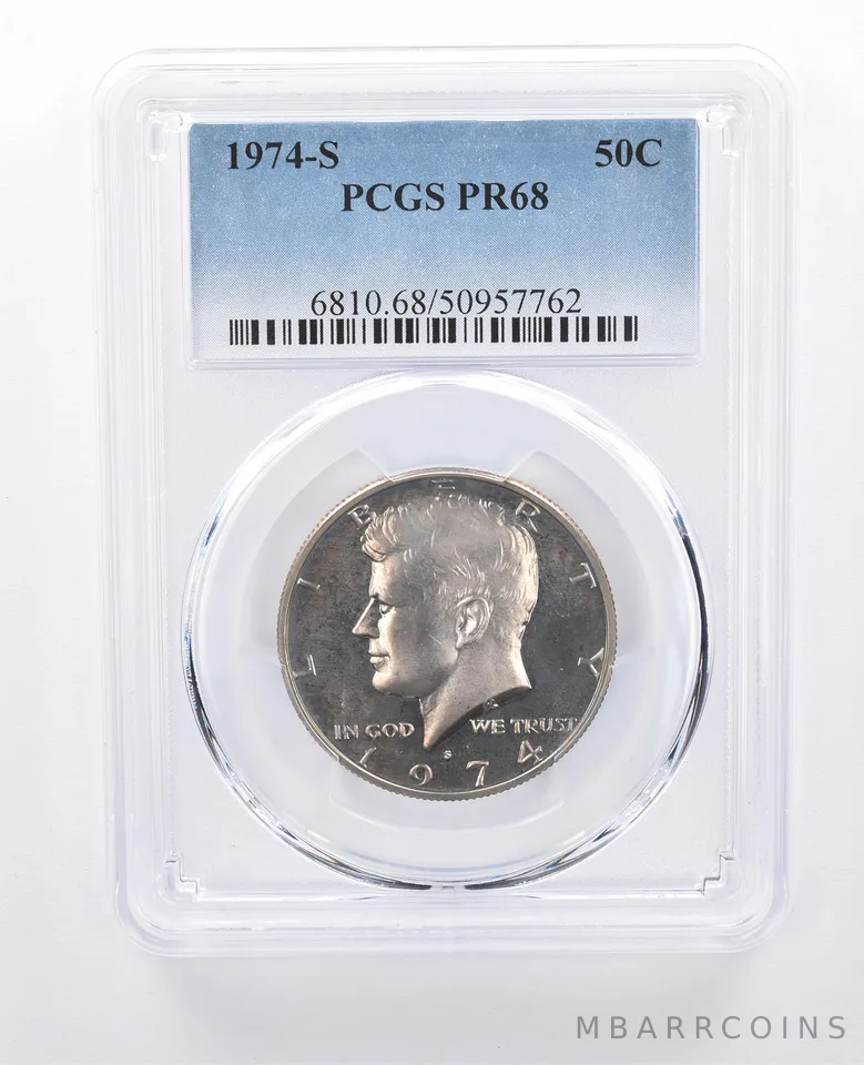 1974-S Kennedy Half Dollar PR68 PCGS *8097