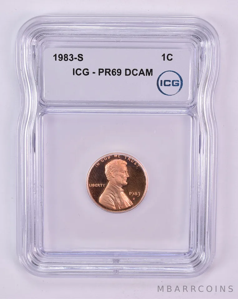 1983-S Lincoln Memorial Cent PR69 DCAM ICG