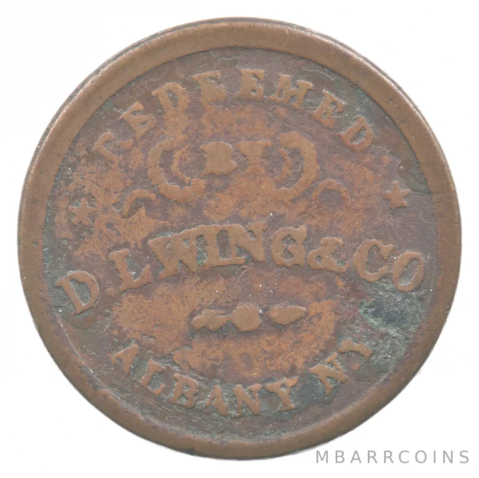 D L Wing & Co Civil War Token *6663