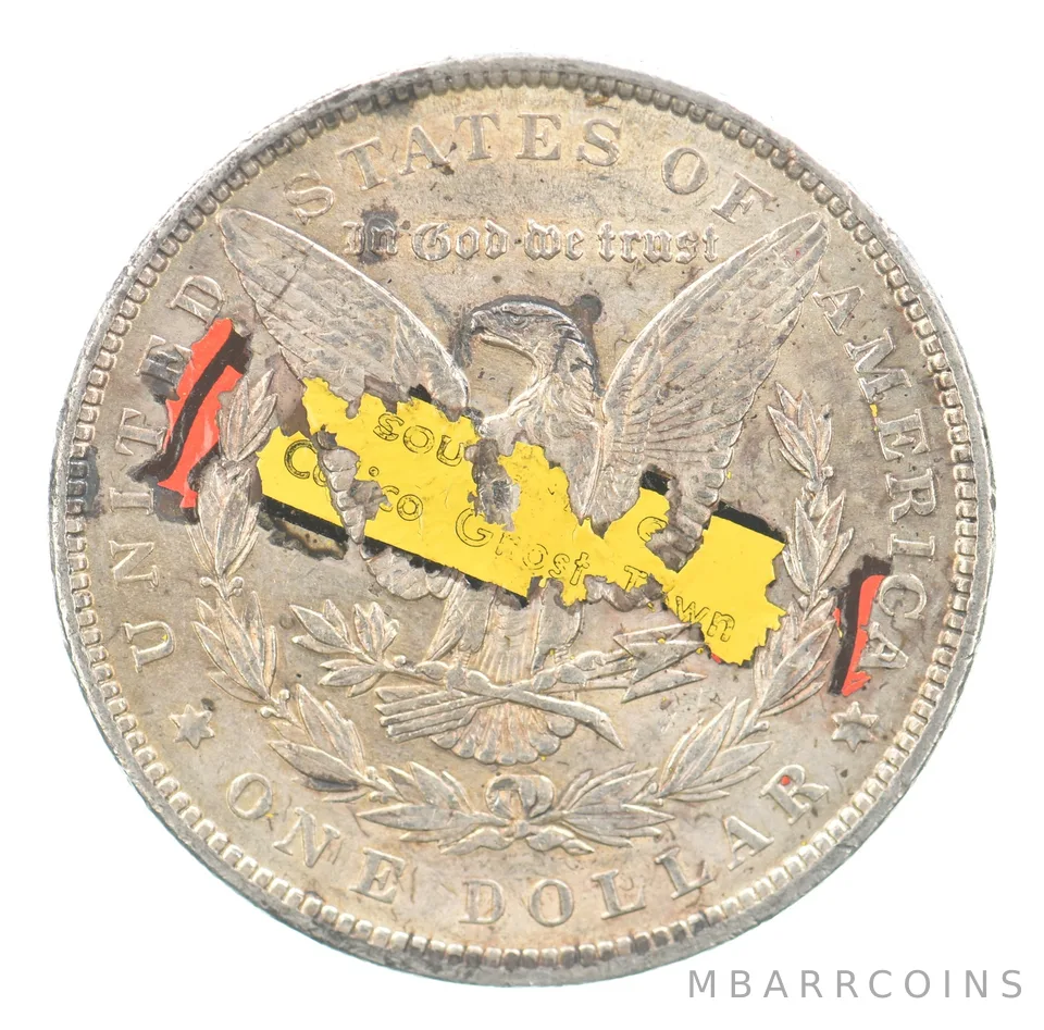 1900 Morgan Silver Dollar Beautiful Tone Calico Ghost Town a5258
