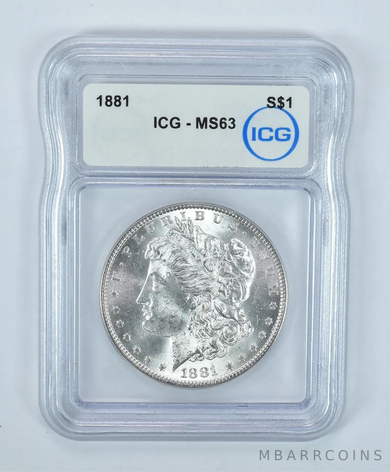1881 Morgan Silver Dollar MS63 ICG