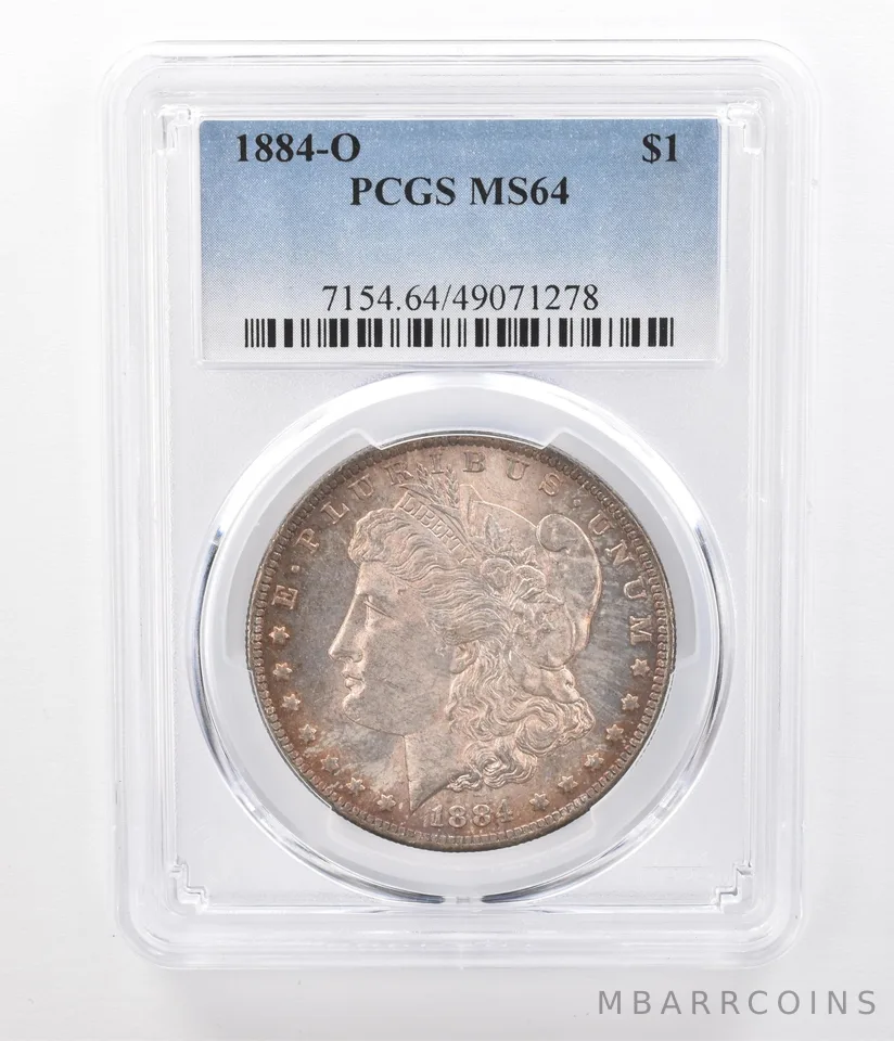 1884-O Morgan Silver Dollar MS64 PCGS Beautiful Tone *0674