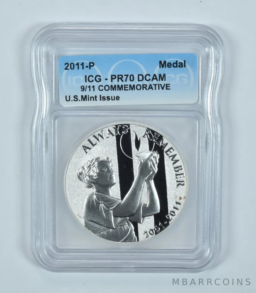 2011-P US Mint Medal 9/11 Commemorative PR70 DCAM ICG