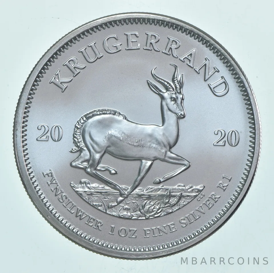 Random Date South Africa Silver Krugerrand 1 Oz Silver