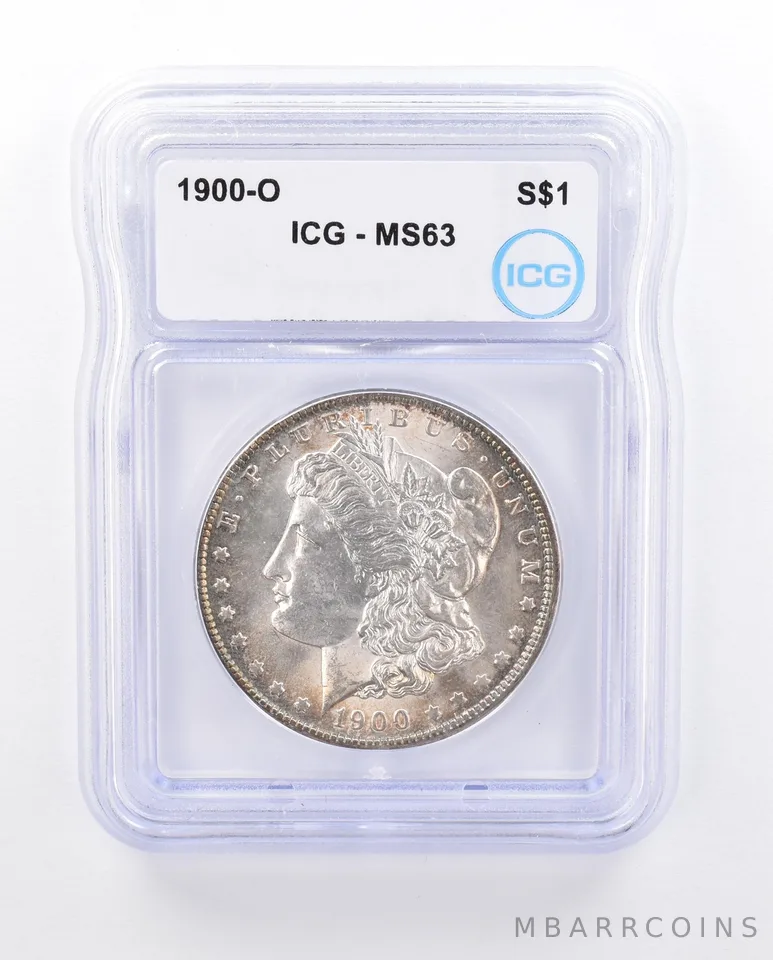1900-O Morgan Silver Dollar MS63 ICG Tone Reverse *3715