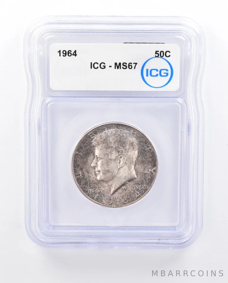 1964 Kennedy Half Dollar MS67 ICG Beautiful Tone *1906