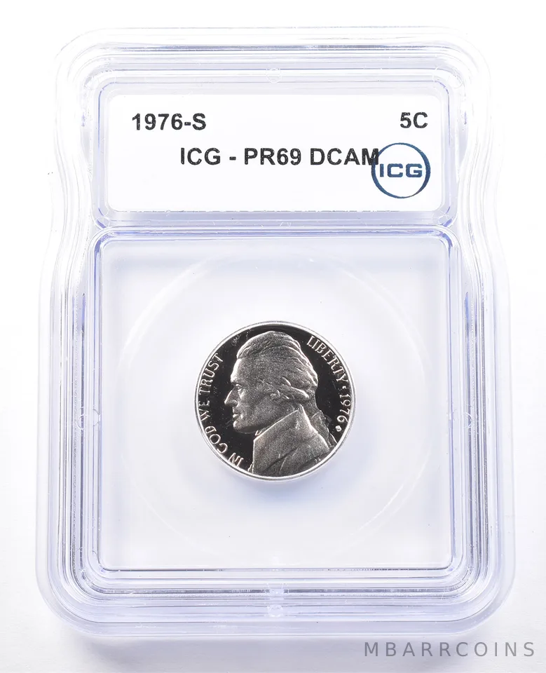 1976-S Jefferson Nickel PR69 DCAM ICG