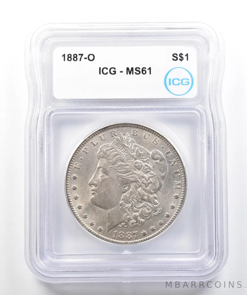 1887-O Morgan Silver Dollar MS61 ICG *9869
