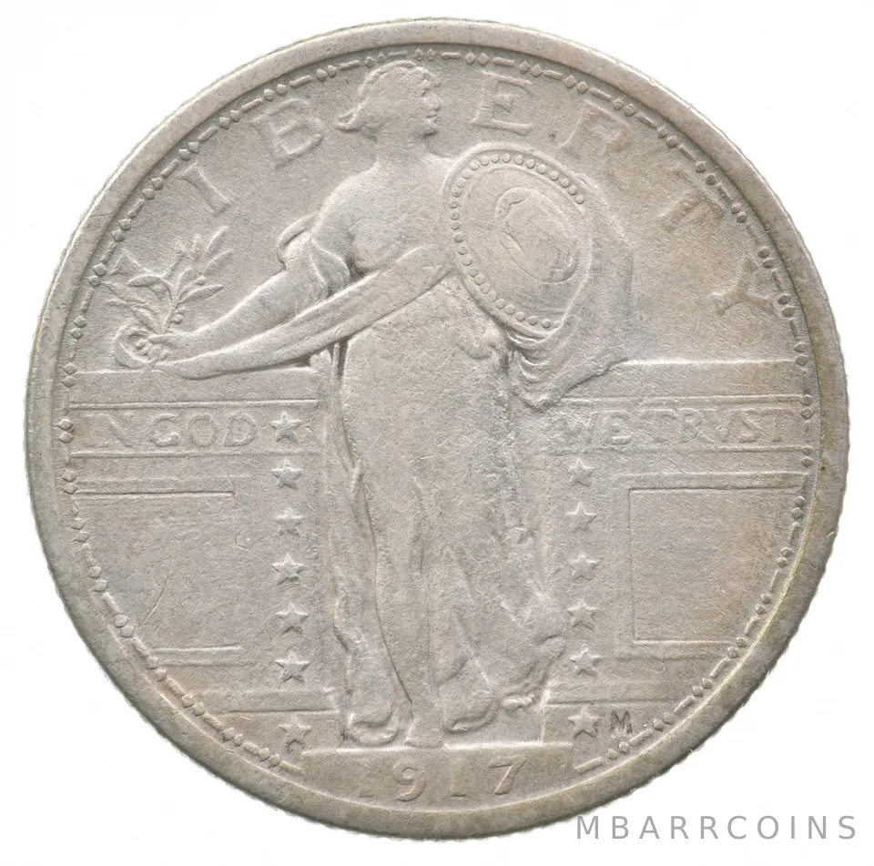 1917 Standing Liberty Quarter a7198