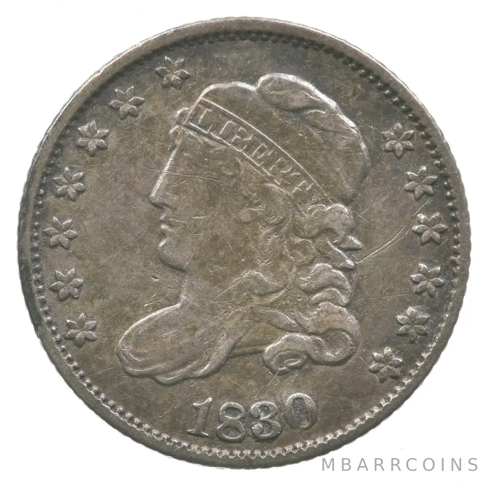 1830 Capped Bust Half Dime LM7 a8244
