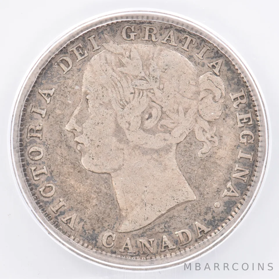 1858 Canada 20 Cents VF25 ICG Beautiful Tone *1921
