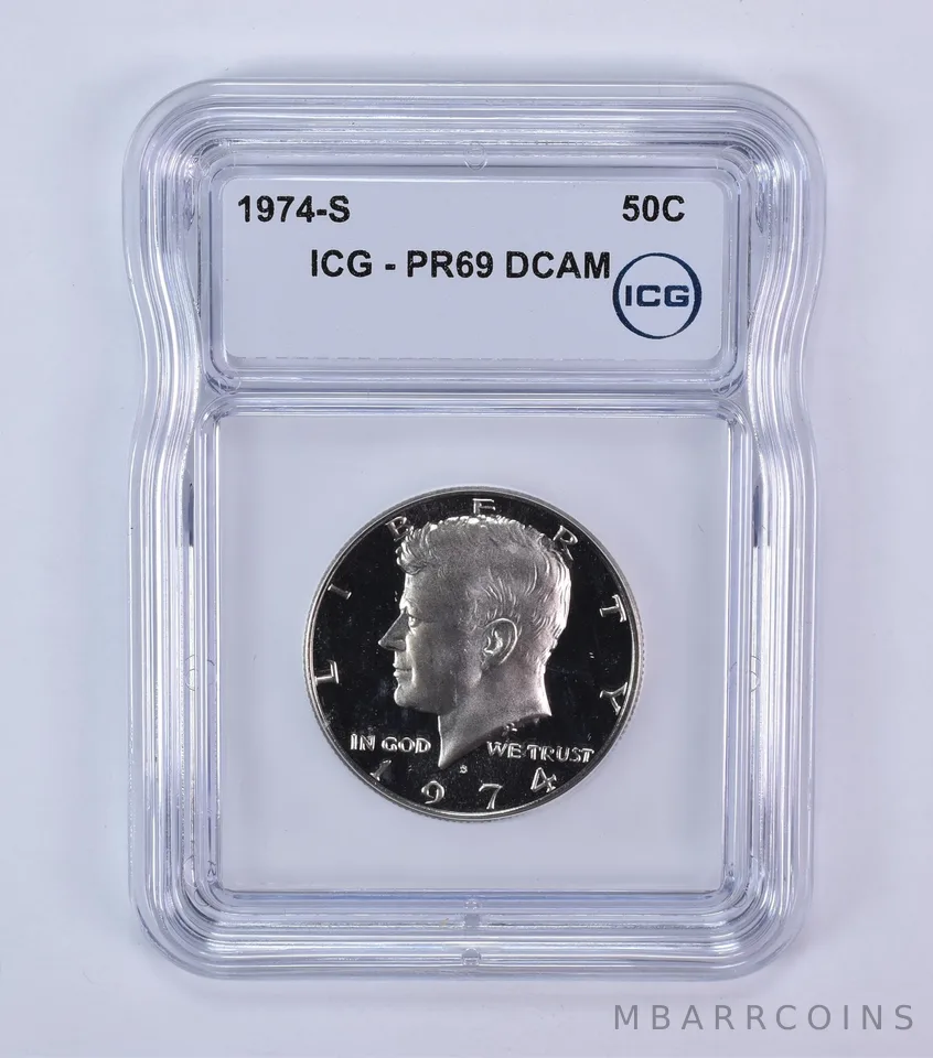 1974-S Kennedy Half Dollar PR69 DCAM ICG