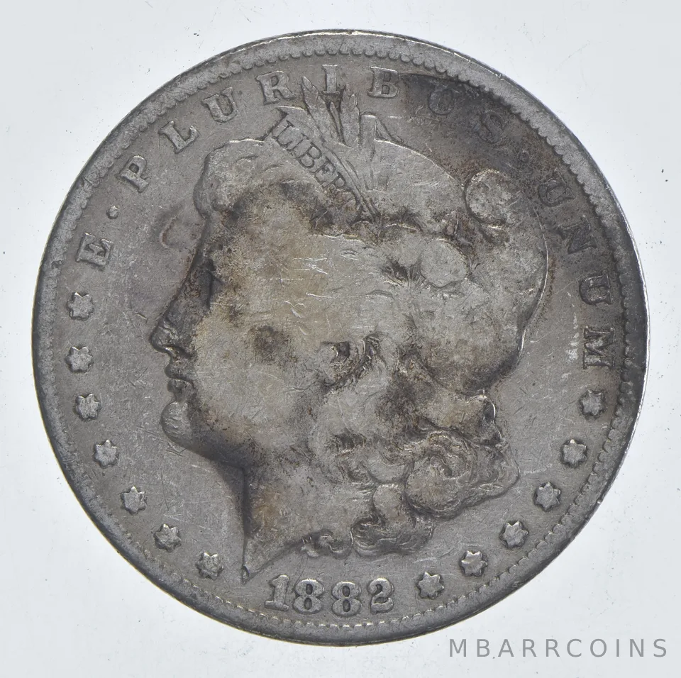 Early - 1882 Morgan Silver Dollar - 90% US Coin *912