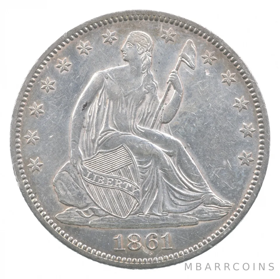 1861-O Seated Liberty Half Dollar *6676