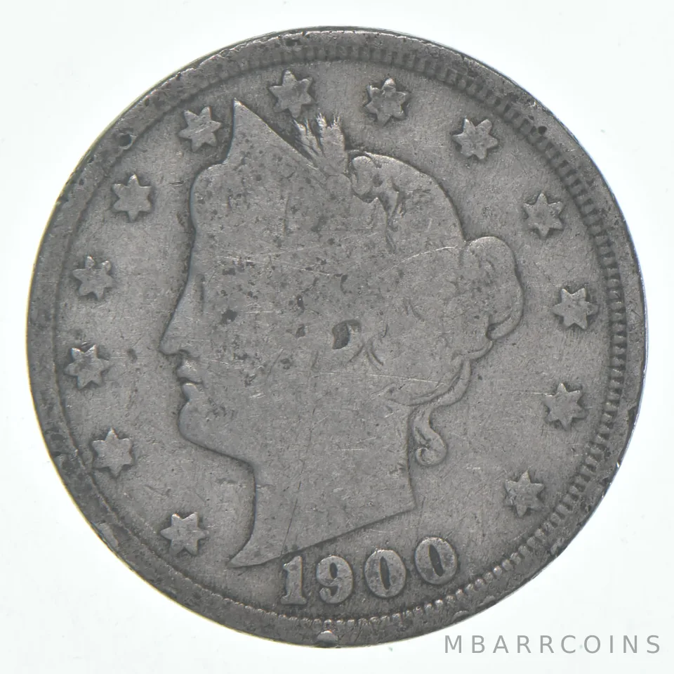 1900 Liberty V Nickel AC Average Circ