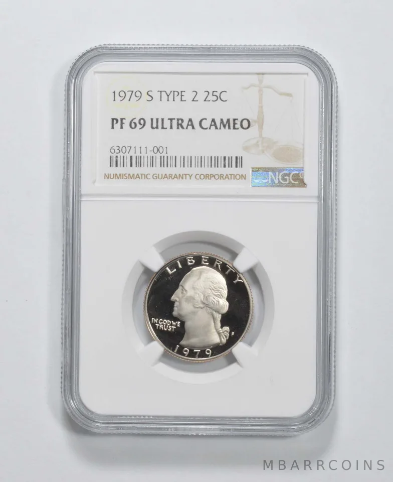 1979-S Washington Quarter Type 2 PF69 UCam NGC