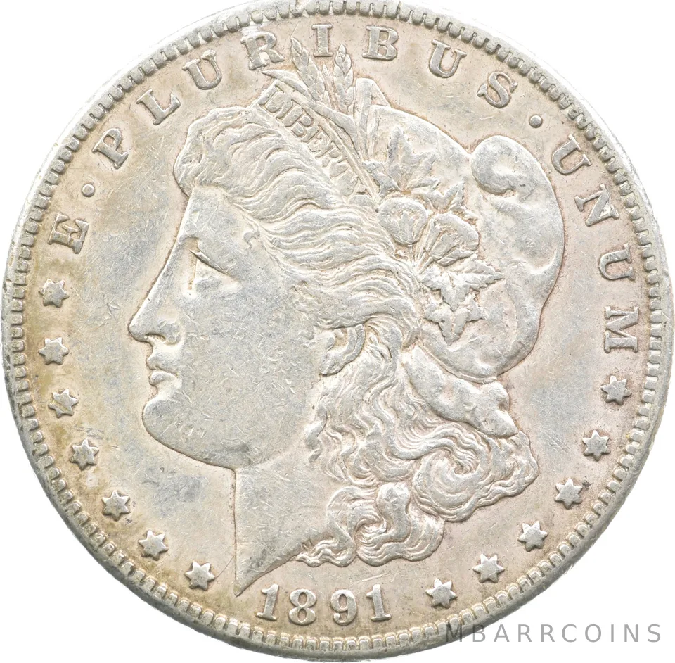 1891-CC Morgan Silver Dollar a7086