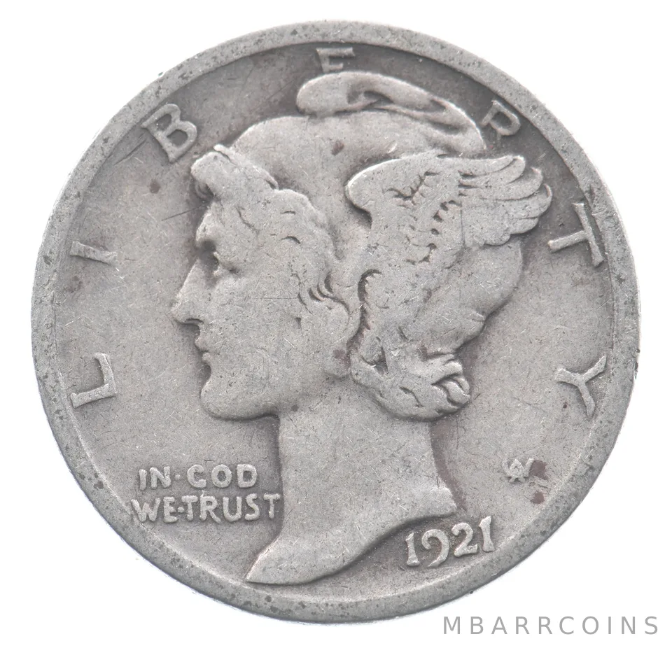 1921-D Mercury Dime *8877