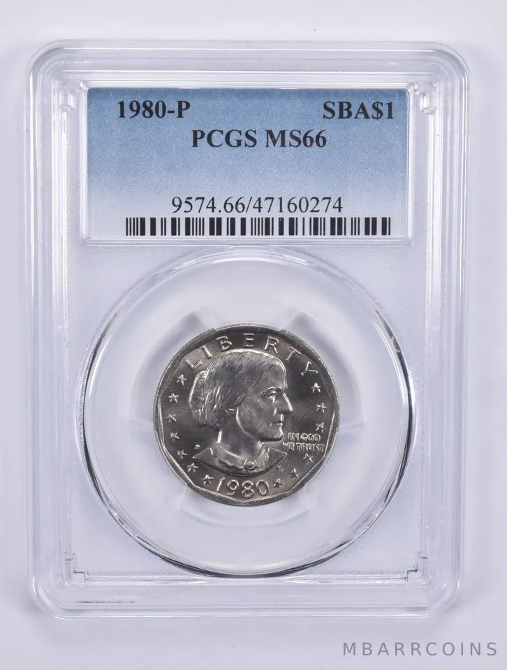 1980-P Susan B Anthony Dollar MS66 PCGS Blue Label