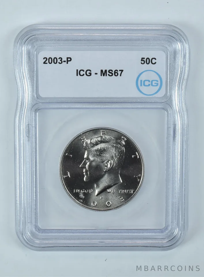 2003-P Kennedy Half Dollar MS67 ICG