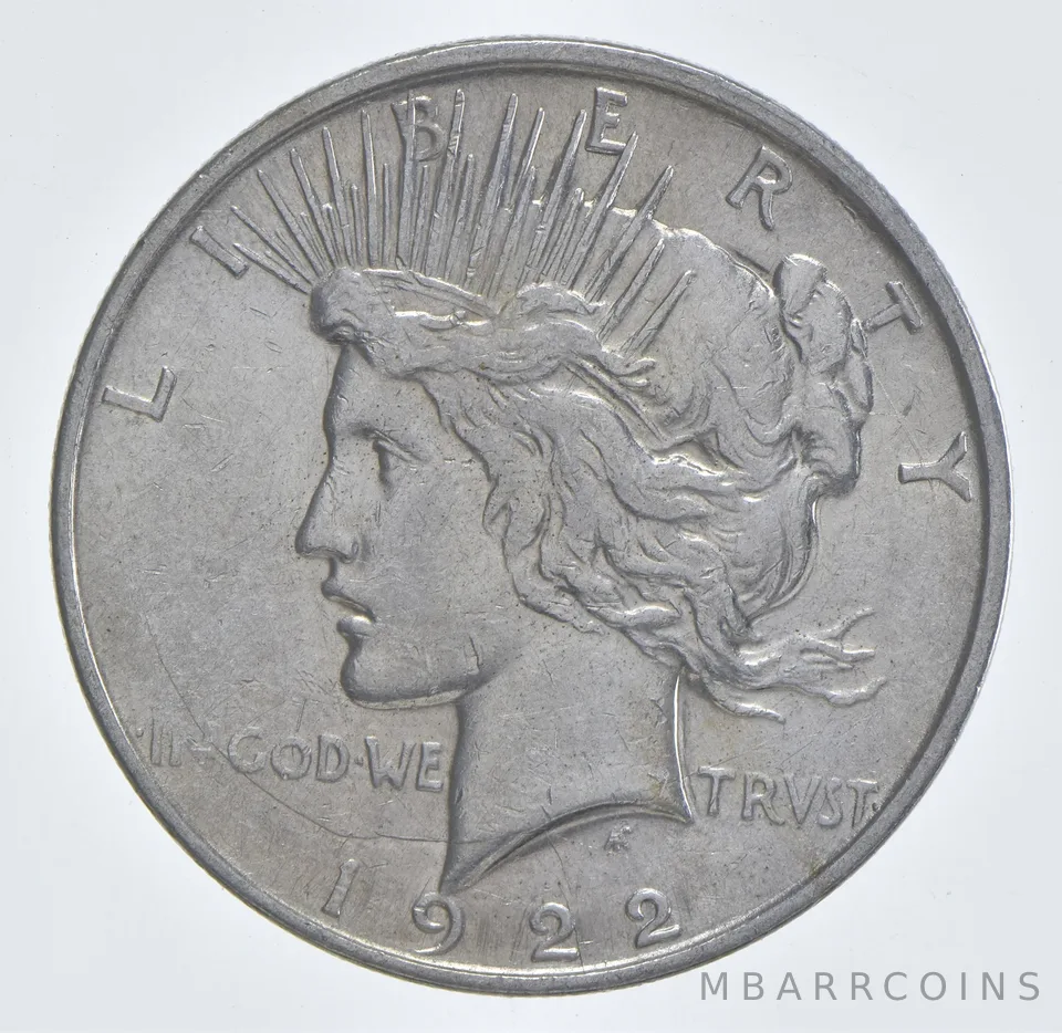 Better - 1922-D Peace Silver Dollar - 90% US Coin *644