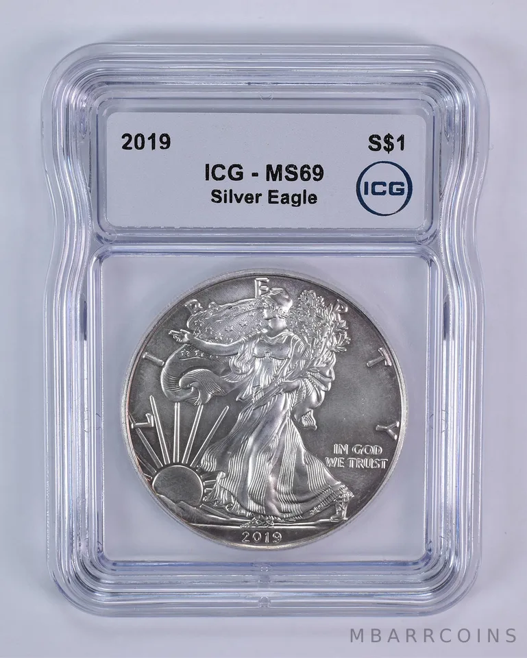 2019 American Silver Eagle MS69 ICG