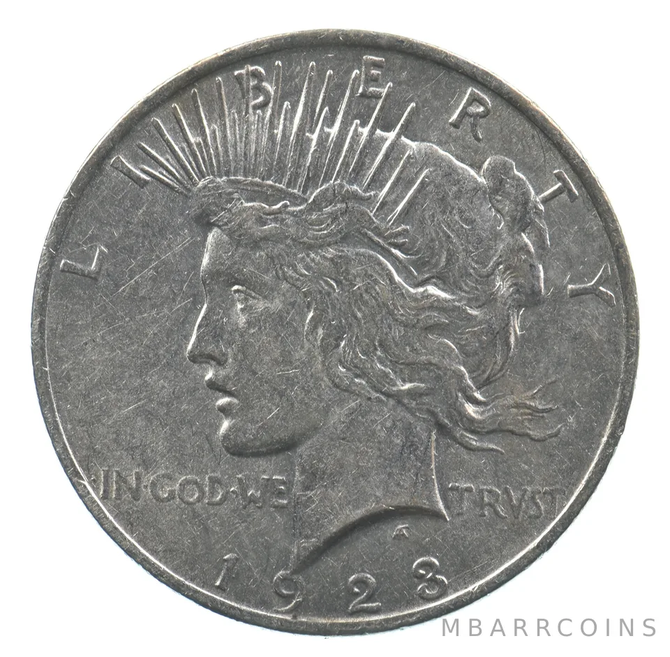 Early - 1923 Peace Silver Dollar - 90% US Coin *435