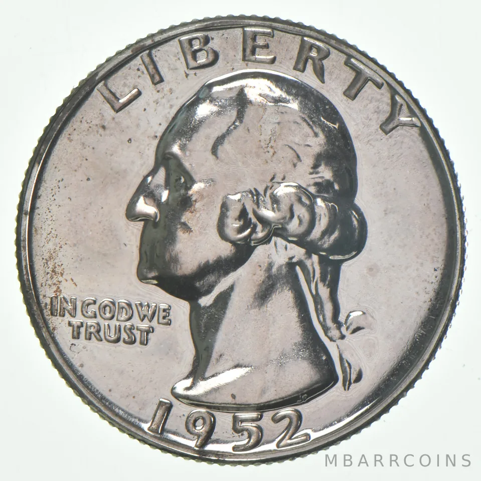 1952 Proof Washington Quarter 90% Silver