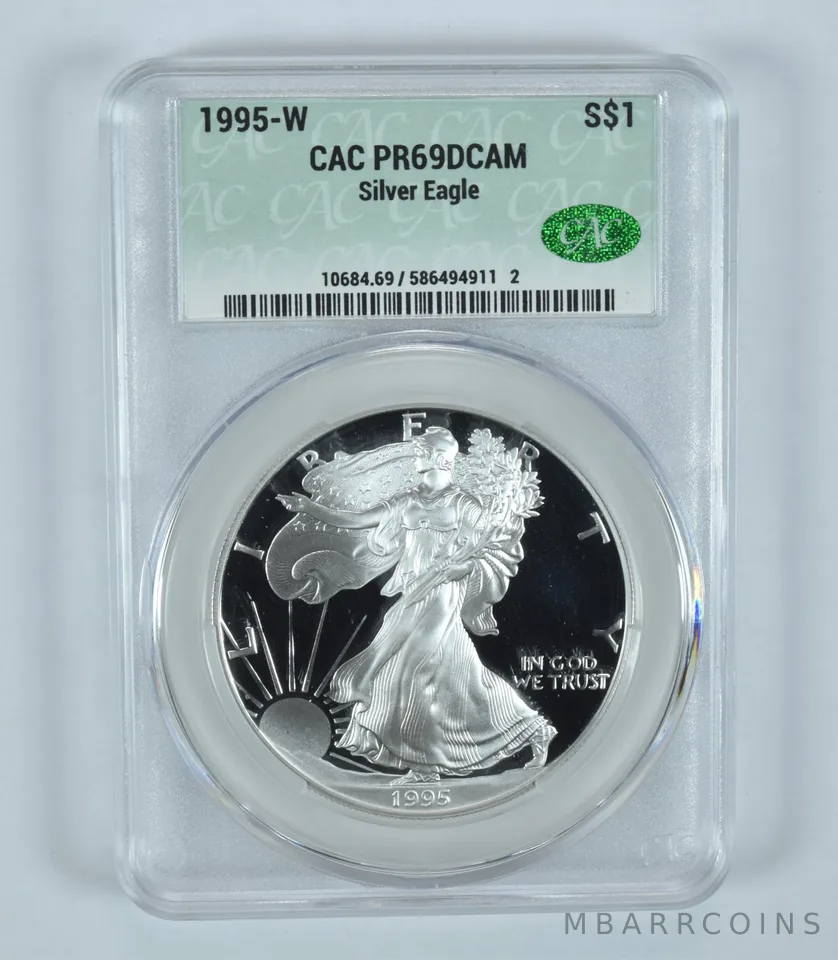1995-W American Silver Eagle Anniversary Set PR69 DCAM CAC CACg
