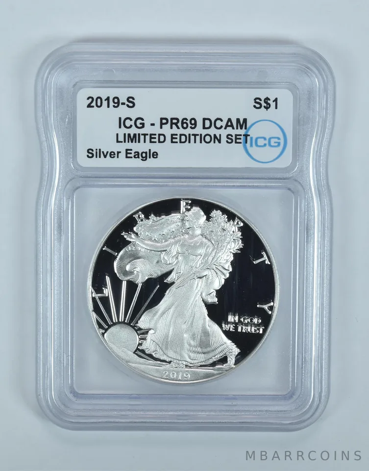 2019-S American Silver Eagle Limited Edition Set PR69 DCAM ICG