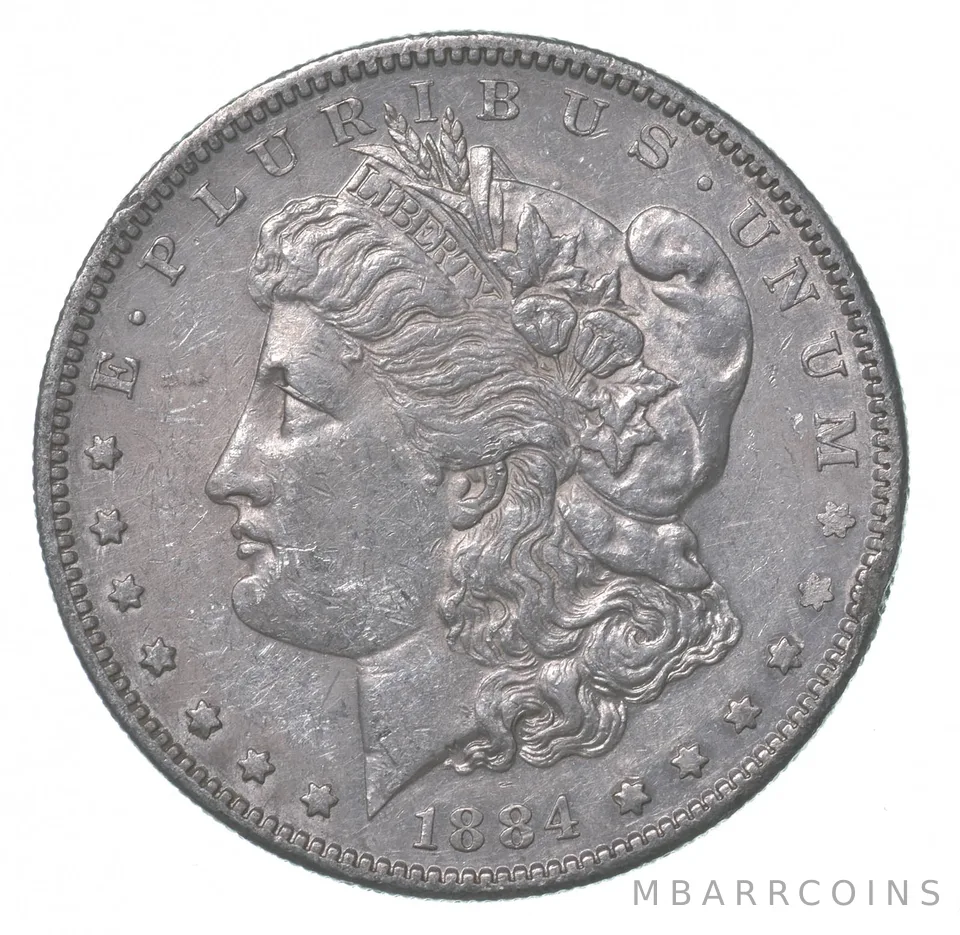 1884-S Morgan Silver Dollar a4418