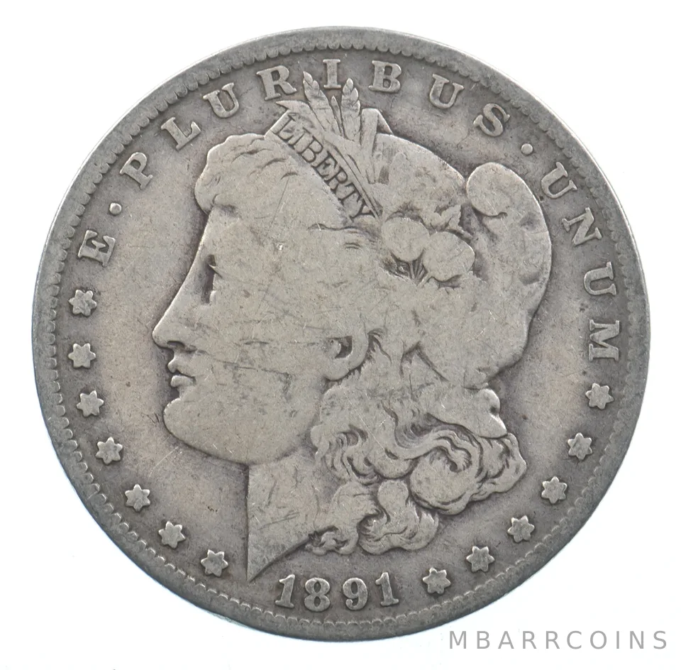 Early - 1891-O Morgan Silver Dollar - 90% US Coin *803