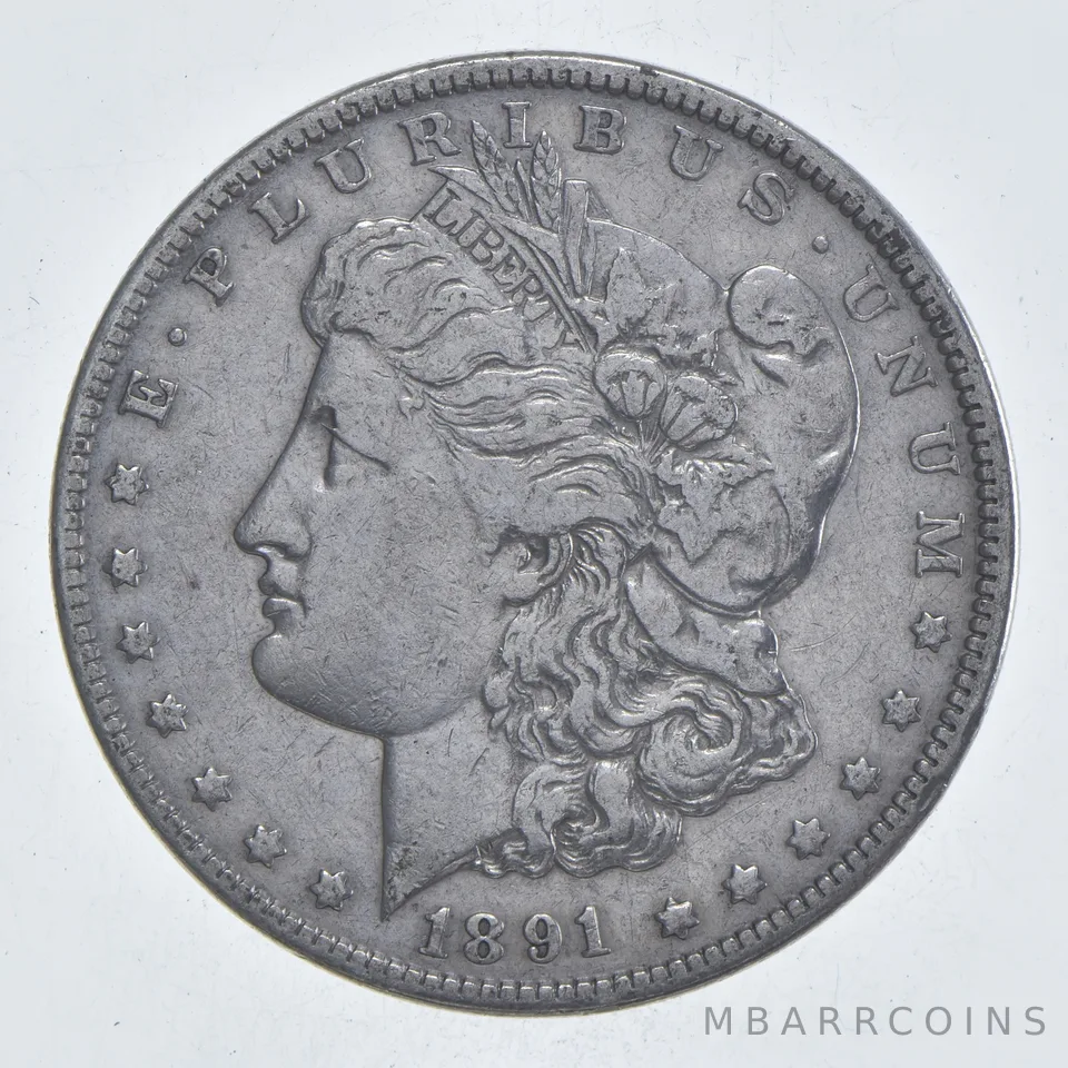 Early - 1891 Morgan Silver Dollar - 90% US Coin *156
