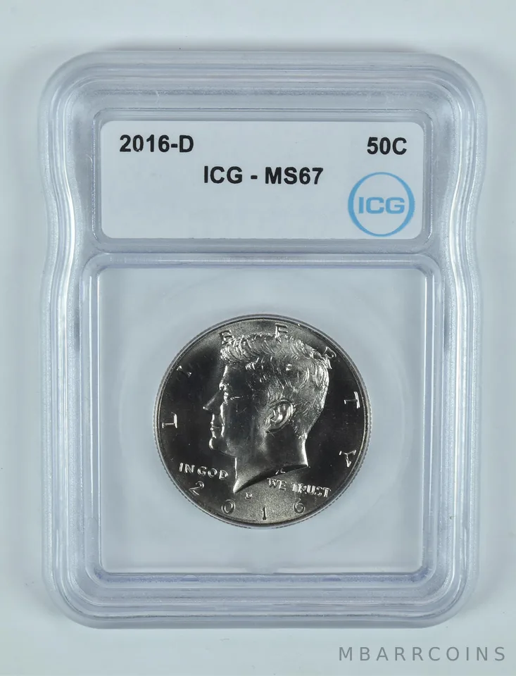 2016-D Kennedy Half Dollar MS67 ICG