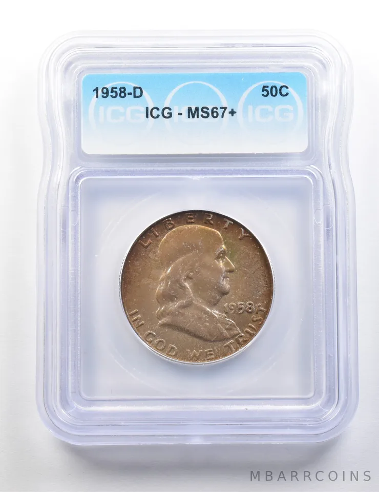 1958-D Franklin Half Dollar MS67+ ICG *9530