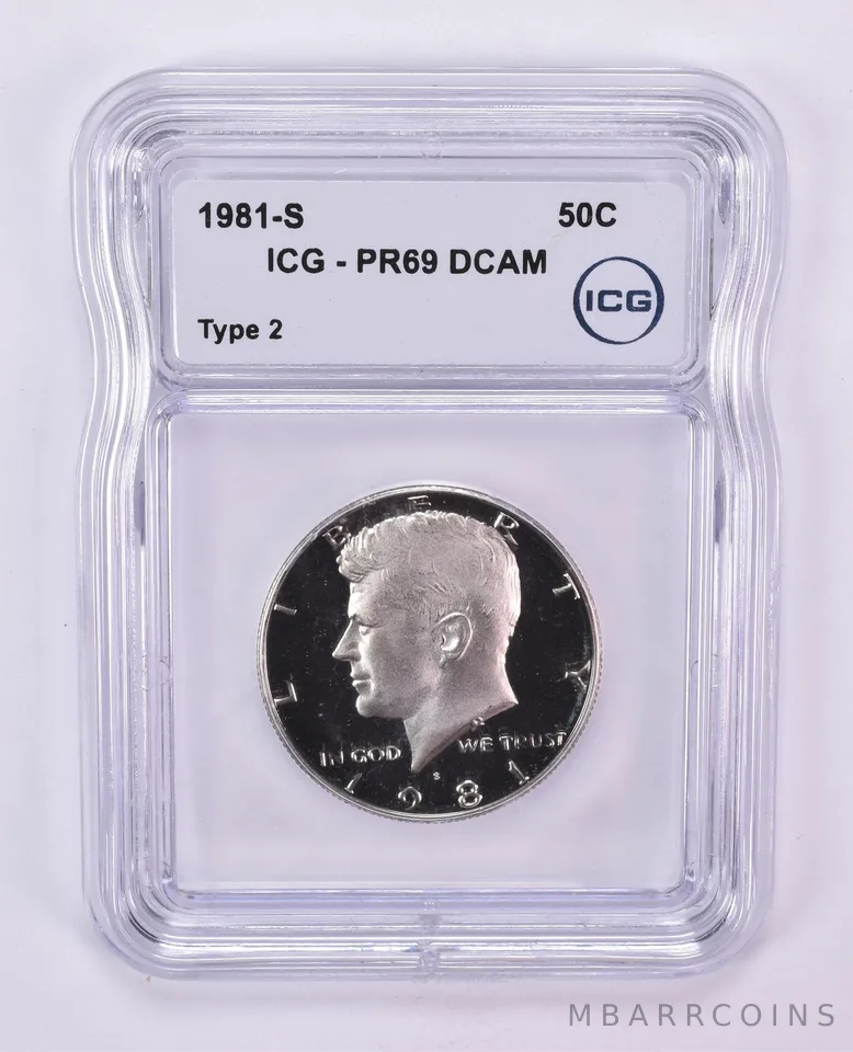 1981-S Kennedy Half Dollar Type 2 PR69 DCAM ICG