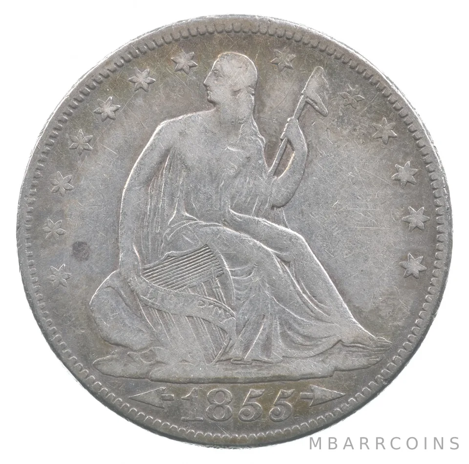 1855 Seated Liberty Half Dollar Arrows *6718