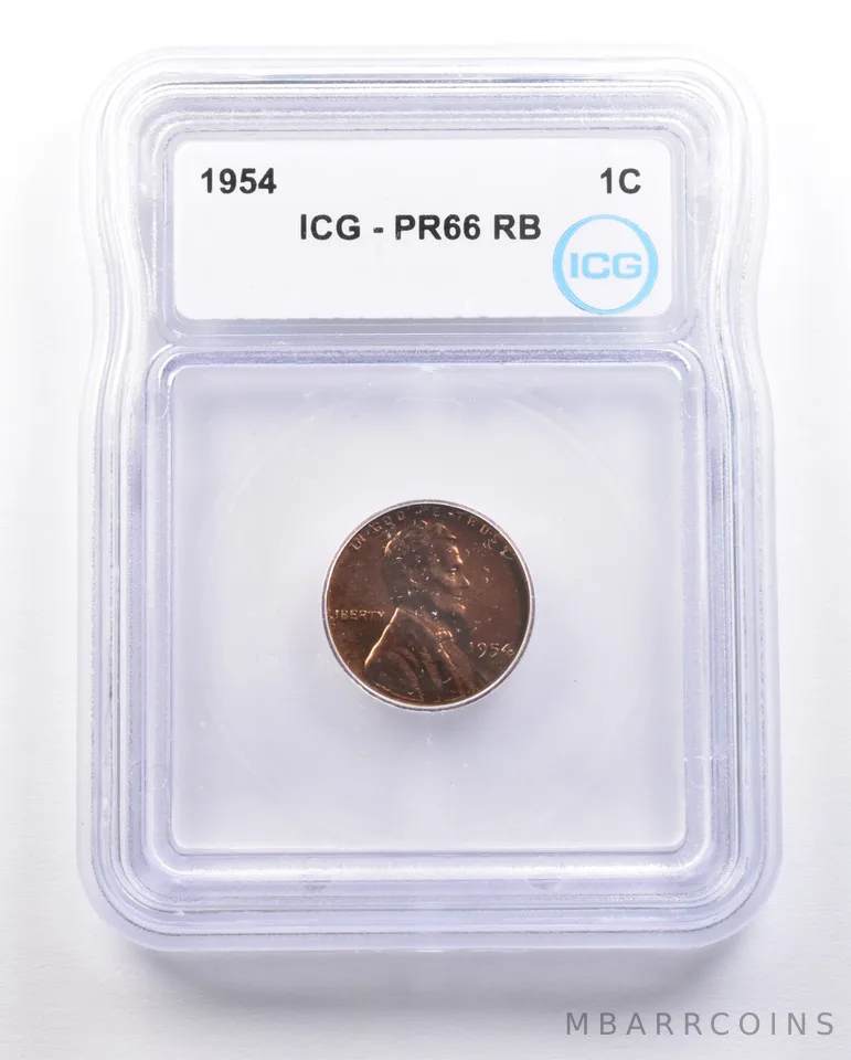 1954 Lincoln Wheat Cent PR66 RB ICG Proof *4706