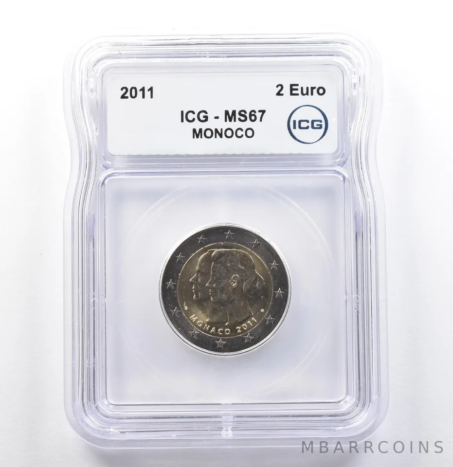 2011 Monaco 2 Euro MS67 ICG *9948