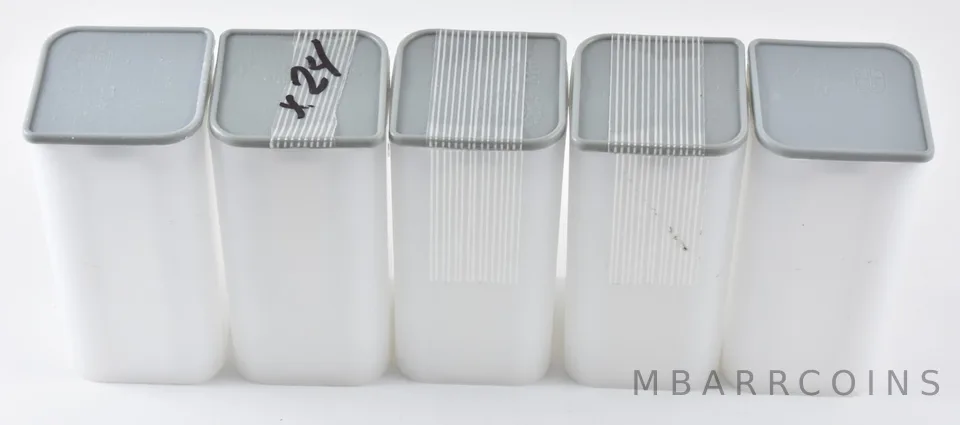 Lot of (5) EMPTY Royal Mint 1 Oz Britannia Coin Tubes