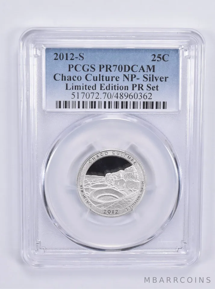 2012-S Washington Quarter Chaco Silver Limited Edition Set PR70 PCGS
