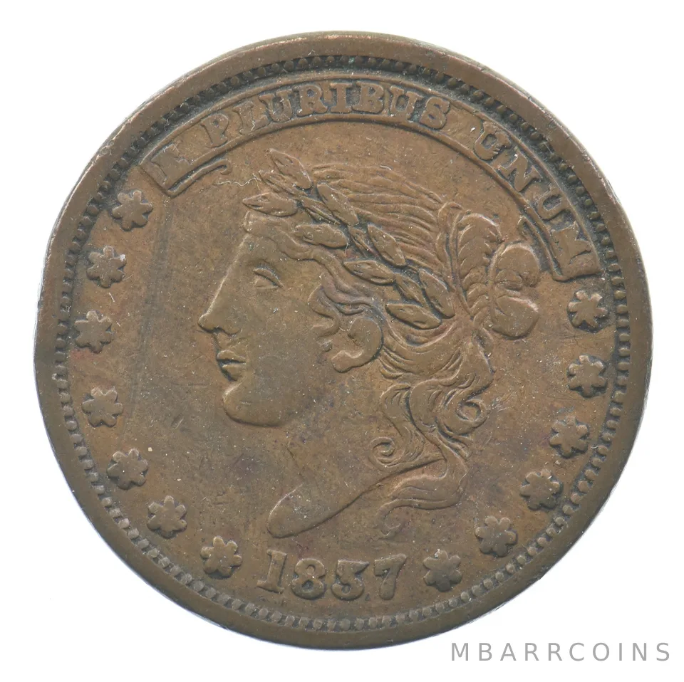 1841 / 1837 Specie Payments Suspended - Hard Times Token *5005
