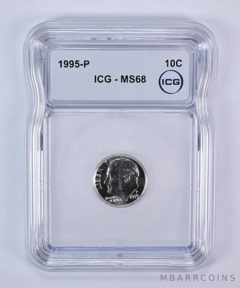 1995-P Roosevelt Dime MS68 ICG