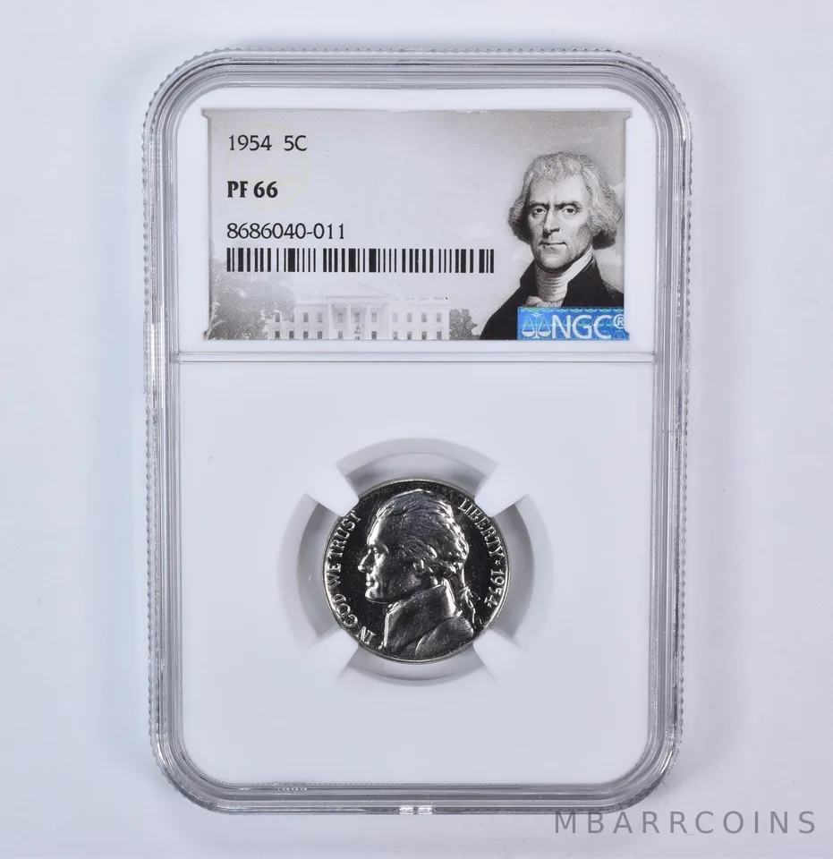 1954 Jefferson Nickel PF66 NGC Special Label