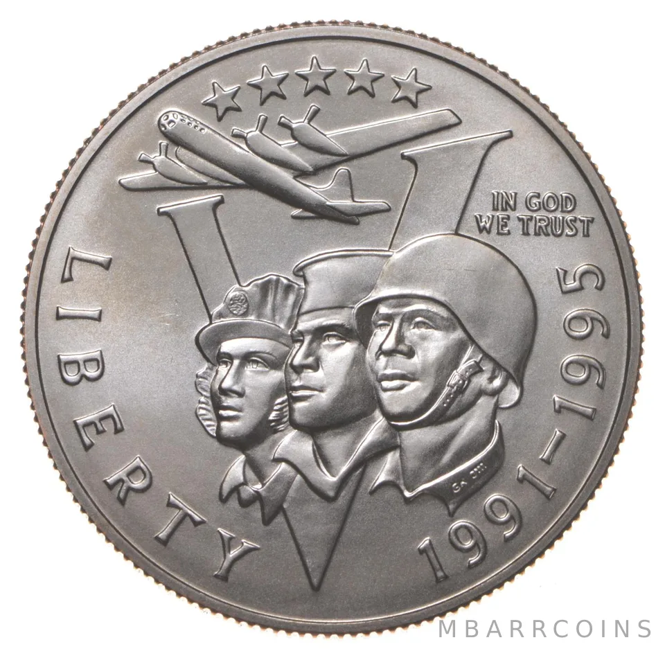 1993-P Unc WWII World War 2 1991-1995 Commemorative Half Dollar