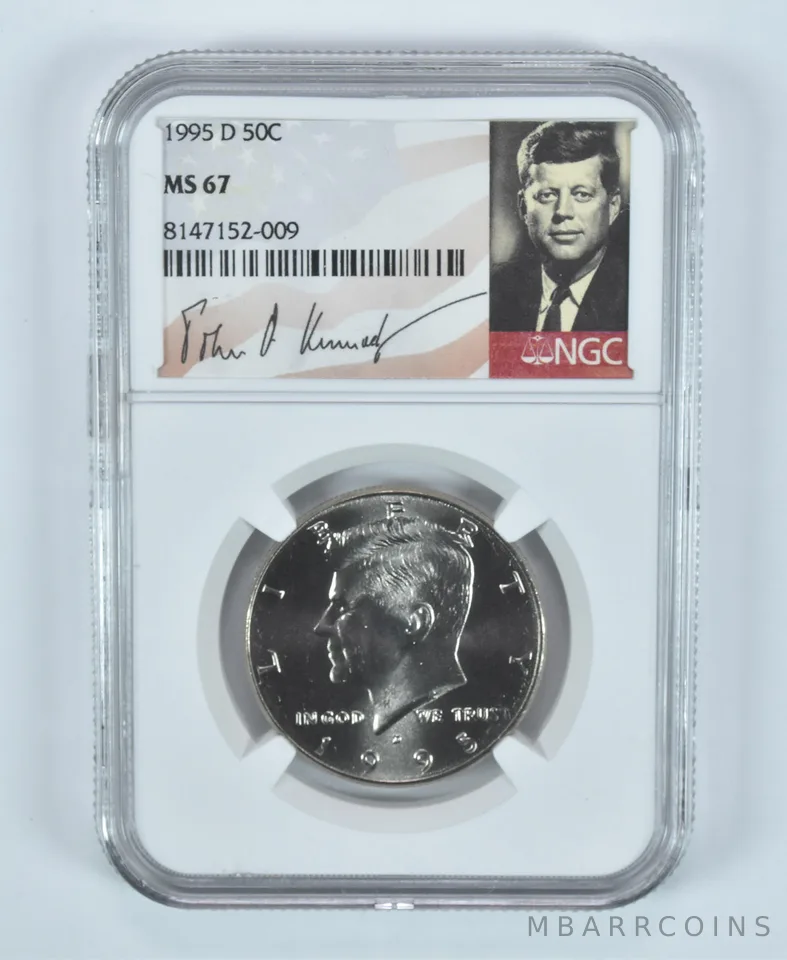 1995-D Kennedy Half Dollar MS67 NGC Special Label