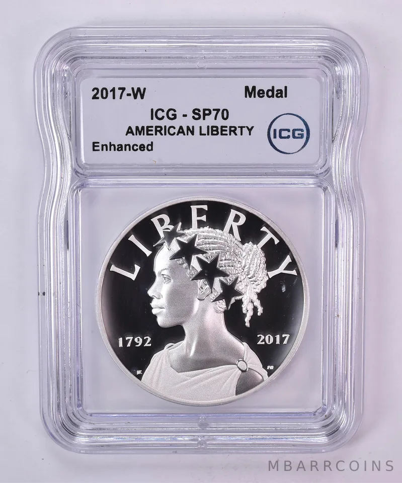 2017-W American Liberty Silver Medal SP70 ICG Enhanced Finish