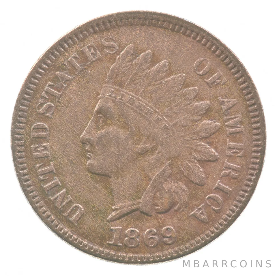 1869 Indian Head Cent *7822
